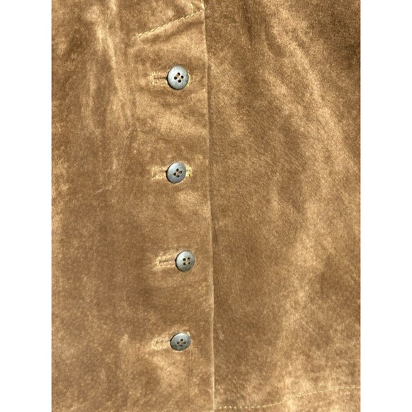 Vintage Together!1980s brown suede leather jacket belt Small - Picture 10 of 10